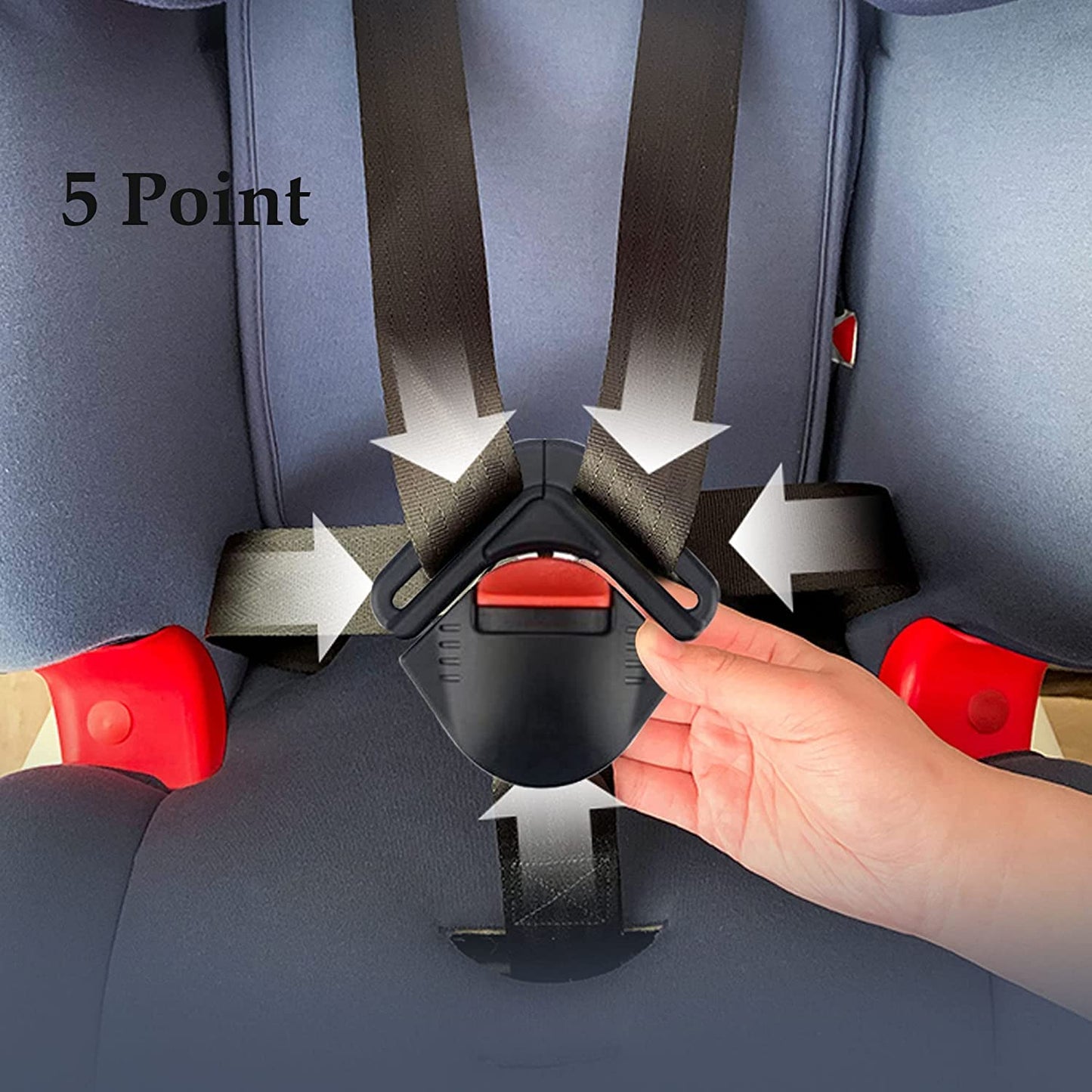 Universal Baby Seat Stroller Pushchair 5Pt 5 Point Adjustable Strap Safety Harness Locking Buckle Clip Car Seat Toddler Harness