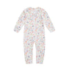 Owlivia Organic Cotton Baby Boy Girl Zip Up Sleep N Play, Footless, Long Sleeve(3-6 Months, Fruit Printing)
