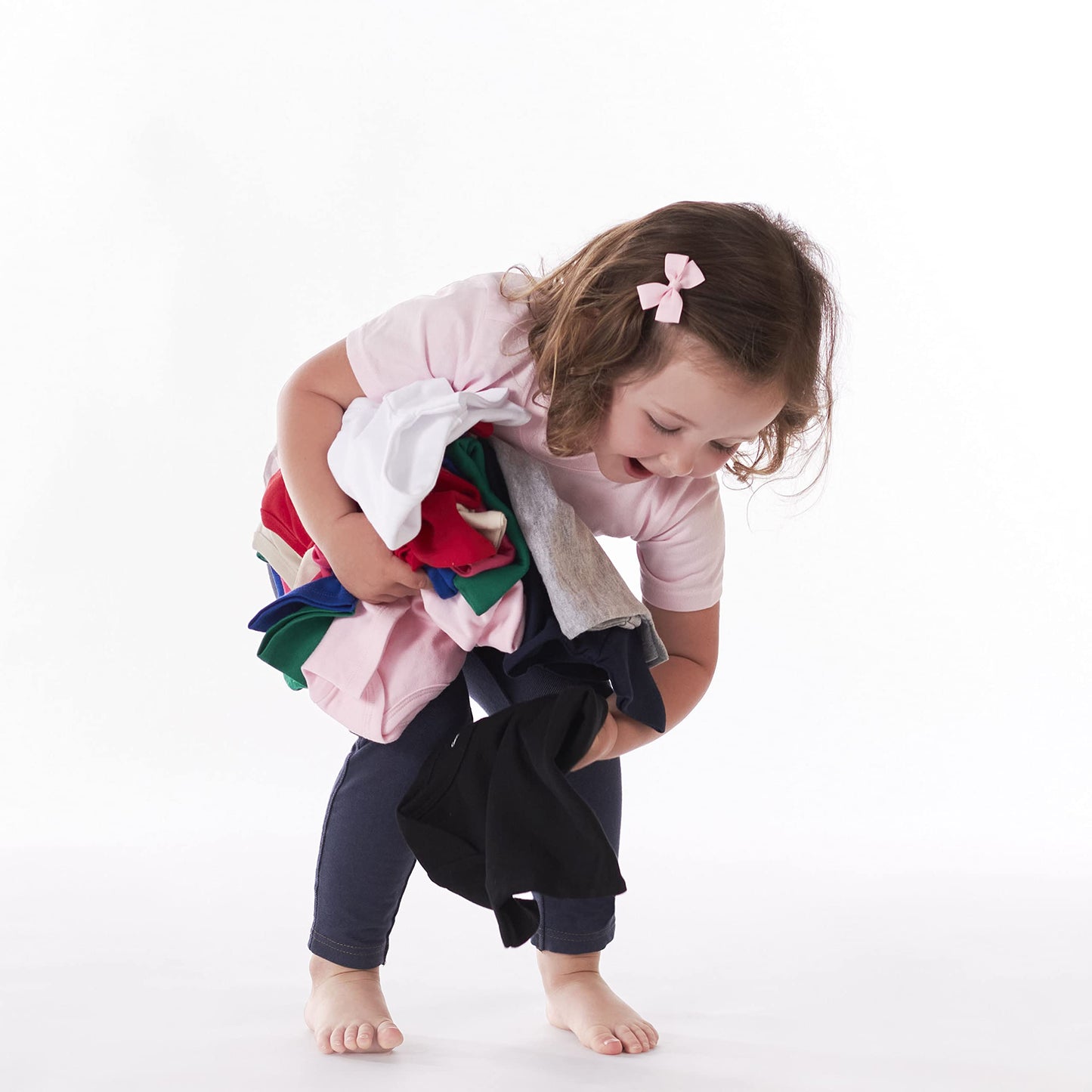 Gerber Baby Toddler 5-Pack Solid Short Sleeve T-Shirts Jersey 160 Gsm, Light Pink, 3T