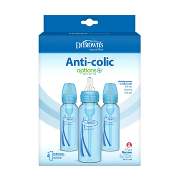 Dr. Brown'S Options Baby Bottles, Blue, 8 Ounce