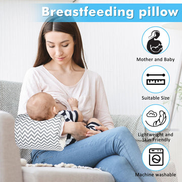 Povkufii Baby Nursing Arm Breastfeeding Pillow Adjustable Nursing Pillow Soft Nursing Arm Pillow Baby Feeding Pillow(Black Corru