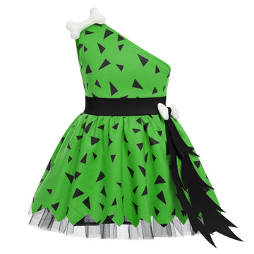 Obeeii Kids Caveman Costume Toddler Baby Girl Boy Bamm-Bamm Costume The Fred Caveman Costume For Halloween Cosplay Birthday Part