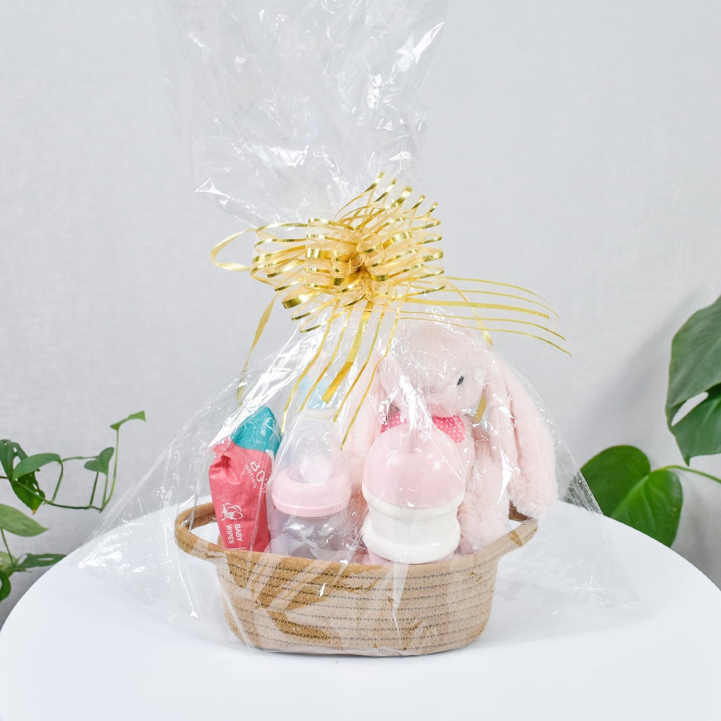 Abenkle Small Storage Basket, Mini Cotton Baby Basket, Cute Tiny Cotton Rope Woven Basket, Shelf Basket, Boho Decorative Toy Dog
