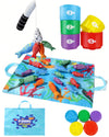 Hasviey Montessori Toys for 1 Year Old, Cloth Fishing Game for Toddlers 1-3 with Stacking Cups, Baby Boy Girl First Birthday Gif