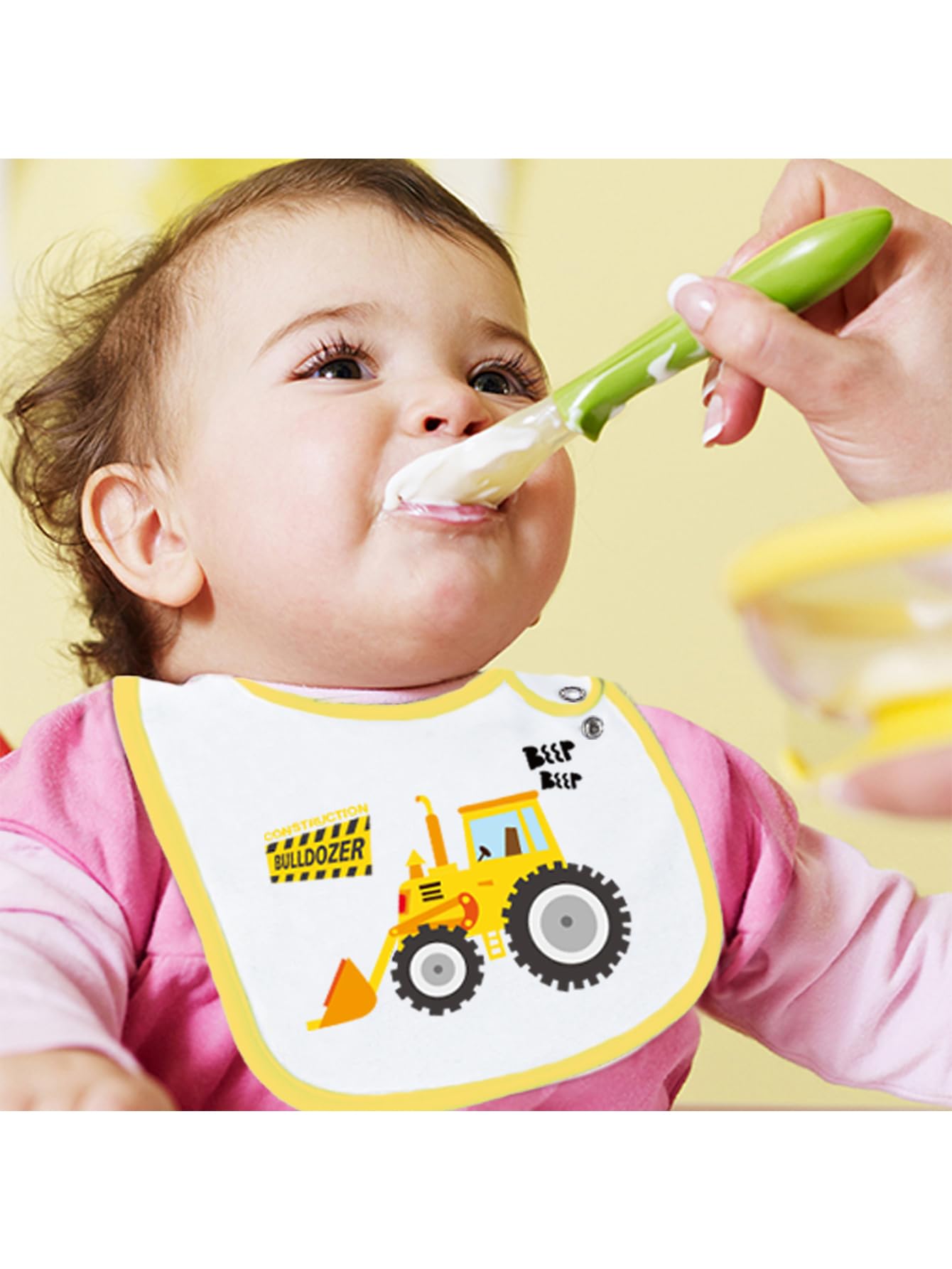 Maiwa 6 Pack Waterproof Cotton Baby Bibs With Snaps For Baby Boys Girls Teething Drooling And Feeding