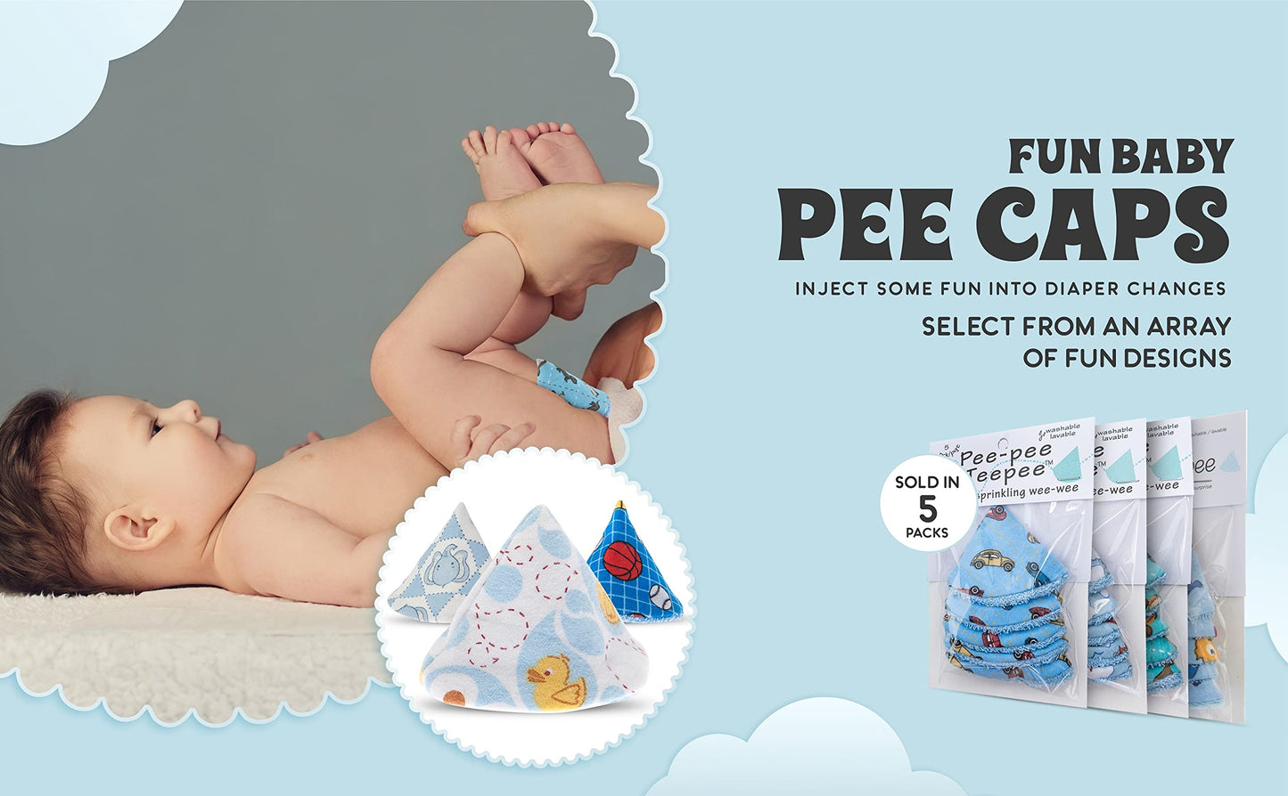Beba Bean Pee-Pee Teepee Cellophane Bag - White