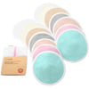 Organic Breast Pads - 14 Viscose Derived From Bamboo Washable Pads + Wash Bag, 3-Layers Breastfeeding Nipple Pad For Maternity,