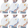 Hwieccogts 6 Pack Bibs For Girls Boys, Full Coverage Toddler Bibs Absorbent, Large Bibs For Toddler 1-6 Years
