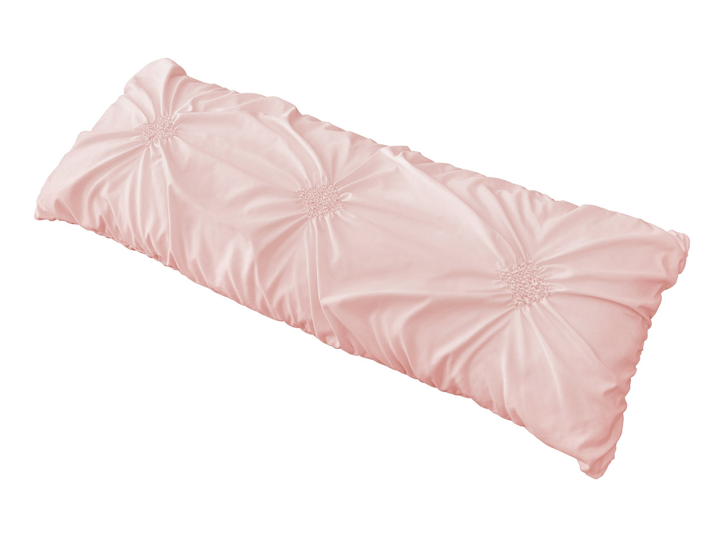 Sweet Jojo Designs Solid Color Blush Pink Shabby Chic Body Pillow Case Cover for Harper Collection (Pillow Not Included)