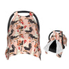 Muishi Painting Roosters and Flowers Baby Car Seat Canopy Nursing Cover for Newborn Car Seat Breastfeeding Covers Blanket Newbor