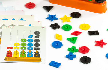 Miniland Abacolor Shapes (50pcs) - STEM, Maths, Numbers, School, Activities