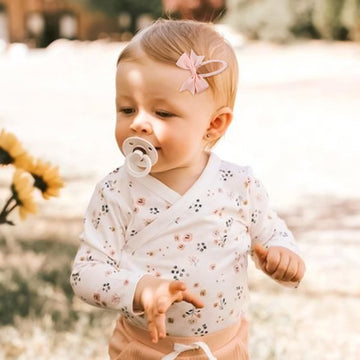 24Pcs 2Inch Baby Hair Clips, Oaoleer Baby Girls Fully Lined Baby Bows Hair Pins Tiny Hair Bows Alligator Clips For Baby Girls In