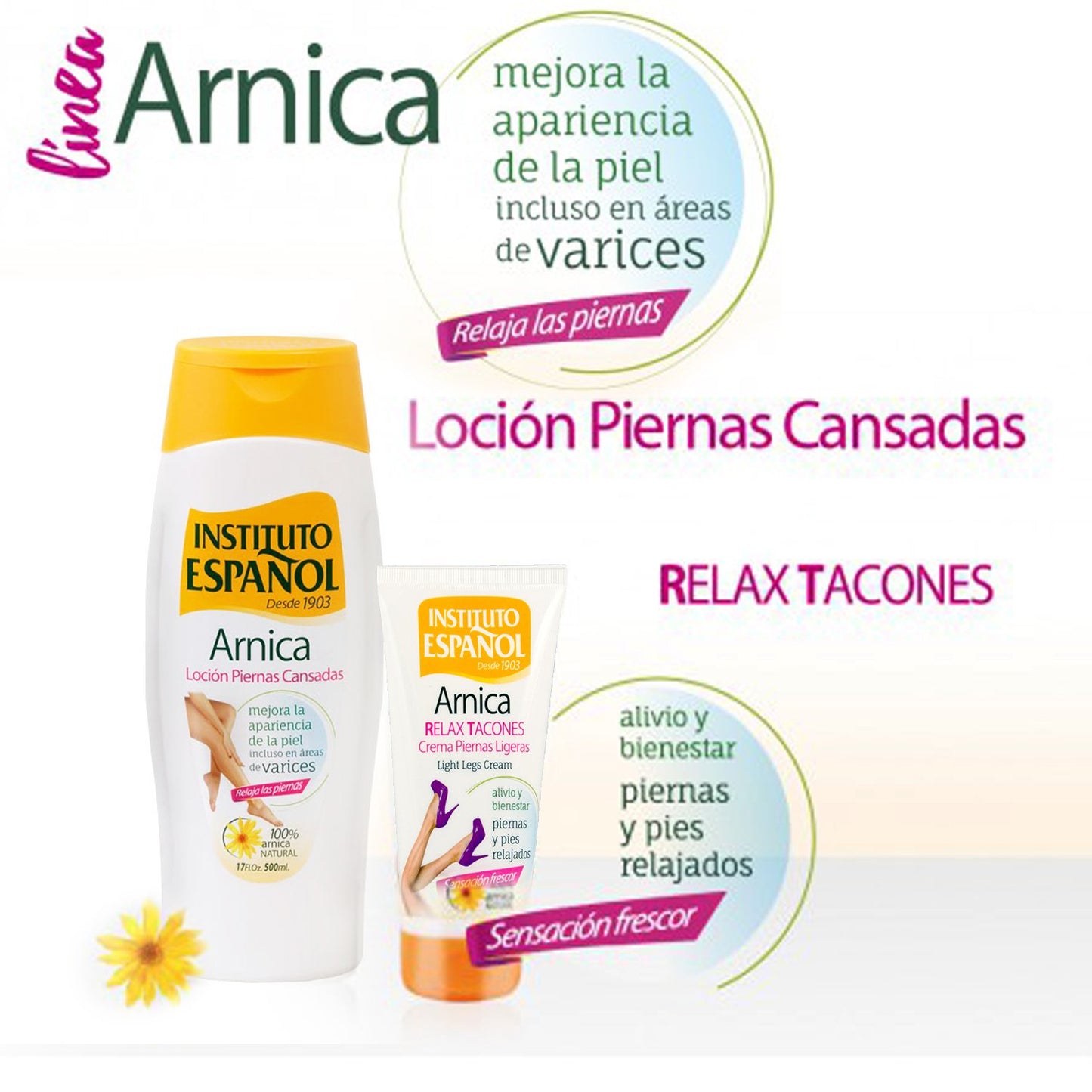 Instituto Espaol Piernas Cansadas Arnica Tired Legs Arnica 500Ml