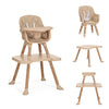 Dream On Me Luna 4-In-1 Convertible Baby High Chair In Beige