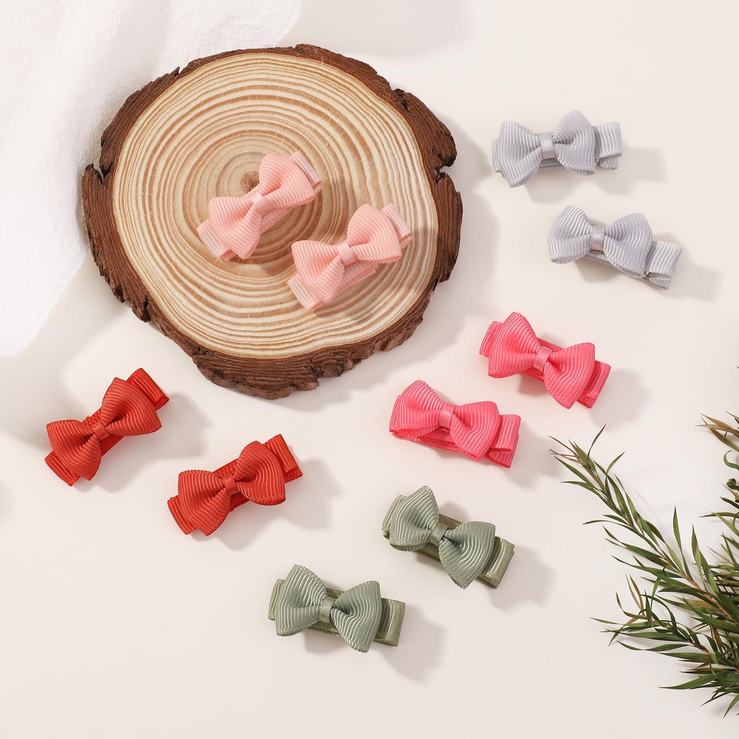 Yhxx Ylen Baby Hair Bows For Girls Mini Fully Lined Hair Bows Grosgrain Ribbon 1.2' Tiny Baby Hair Clips For Baby Girls Infant