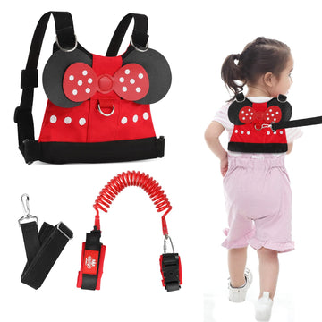 Lehoo Castle Toddler Harness With Leash, 4-In-1 Toddler Leash With Anti Lost Wrist Link For Toddlers, Kid Leashes For Girls, Bab