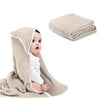 Arnzion Baby Hooded Towels For Babies And Toddlers, Muslin Baby Bath Towel Soft And Absorbency For Boys And Girls (Brown 1 Pack)