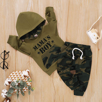 12-18 Month Baby Boy Clothes Fall Infant Camo Outfit Cute Graphic Hoodie Camoflage Pant Winter Clothing Sweat Suit Set 1 Year Ol