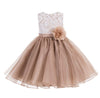 Ekidsbridal Lace Organza Junior Flower Girl Dress Special Occasion Christening Dress 186F 4