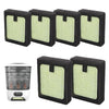 6 Pcs Hepa Filter Replacement Compatible With Baby Brezza Bottle Dryer Advanced And Baby Brezza Bottle Washer Pro