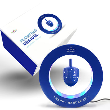 The Dreidel Company Hanukkah Floating Dreidels, Chanukkah Decorations (Levitating Dreidel In O'Ring)