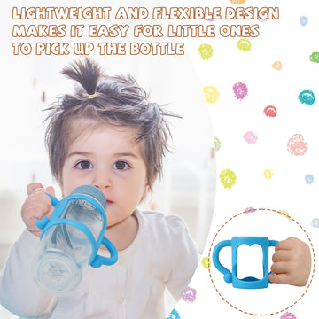 Bottle Handles For Dr. Brown'S Narrow Baby, Wide-Neck, Removable Easy-Grip Transitional Sippy Cup Handles, 100% Silicone-Bpa-Fre