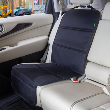 Pido Car Seat Protector Under Baby Carseat With Thick Padding, Waterproof Material, And Non-Slip Base - Universal Fit For Leathe