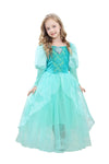 Dressy Daisy Girls Princess Dress Up Costume Mermaid Halloween Xmas Birthday Parties Long Sleeve Size 5-6 Green