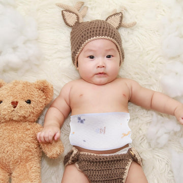 Ultnice 3Pcs Cotton Baby Belly Band Newborn Umbilical Cord Protector Baby Umbilical Cord Belly Cover Newborn Waist Support Belly