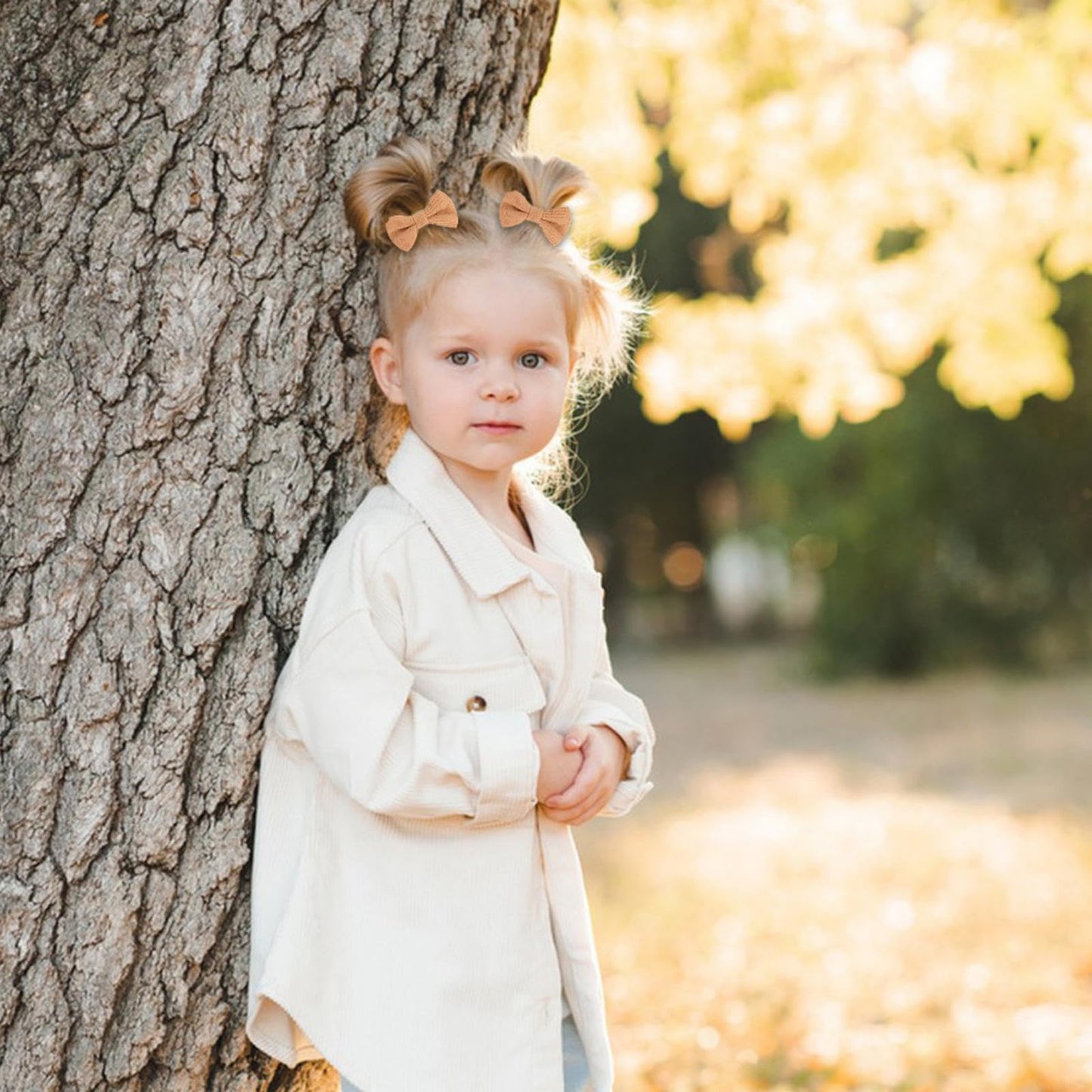 Aco-Uint Baby Toddler Hair Ties, 30 Pack Bow Hair Ties Soft Elastic No Damage Samll Ponytail Holders Hair Accessories For Girls