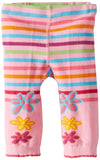 Jefferies Socks, Llc Baby-Girls Newborn Daisy Doodle Capri Tights, Aqua Wave, 6-12 Months