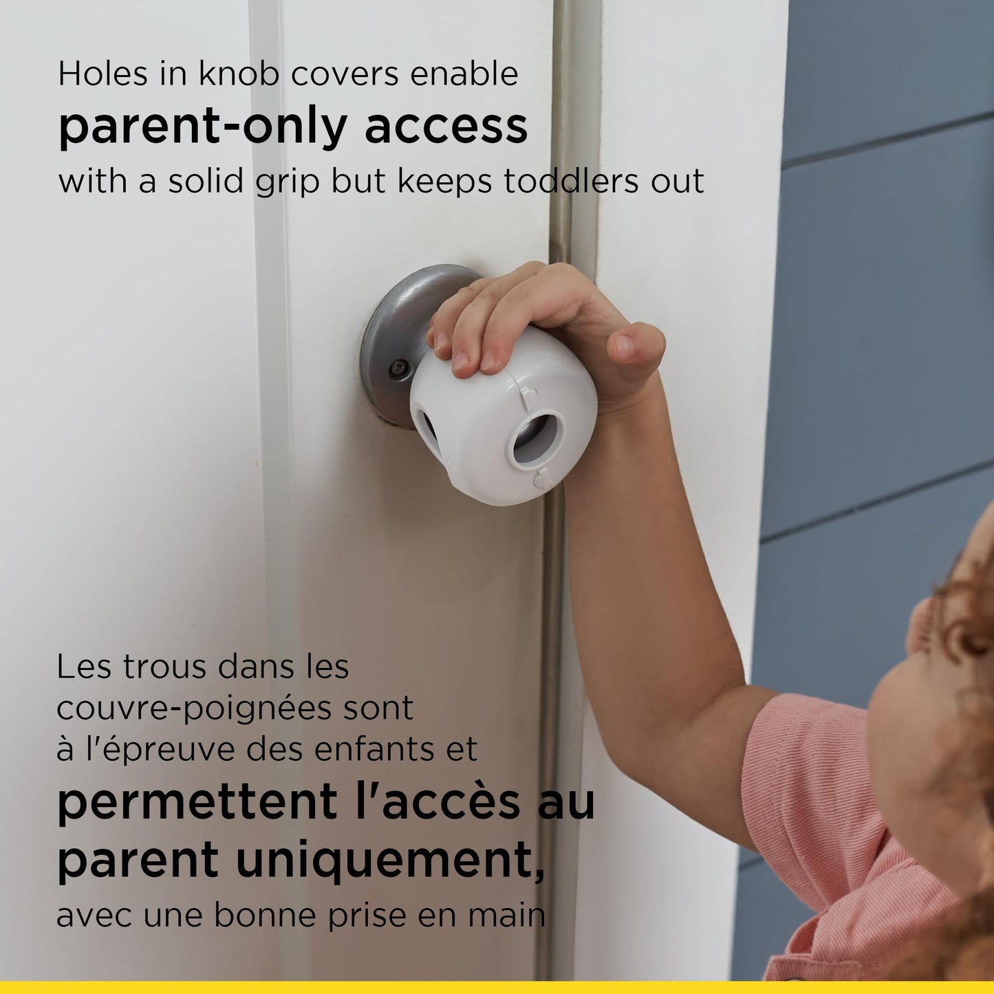 Safety 1St Grip N' Twist Door Knob Cover, 4-Count