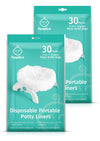 Newnice 60 Packs Disposable Potty Liners With 200Ml Absorbent Pads, Portable Travel Potty Bags Compatible With Oxo Tot 2-In-1 Go