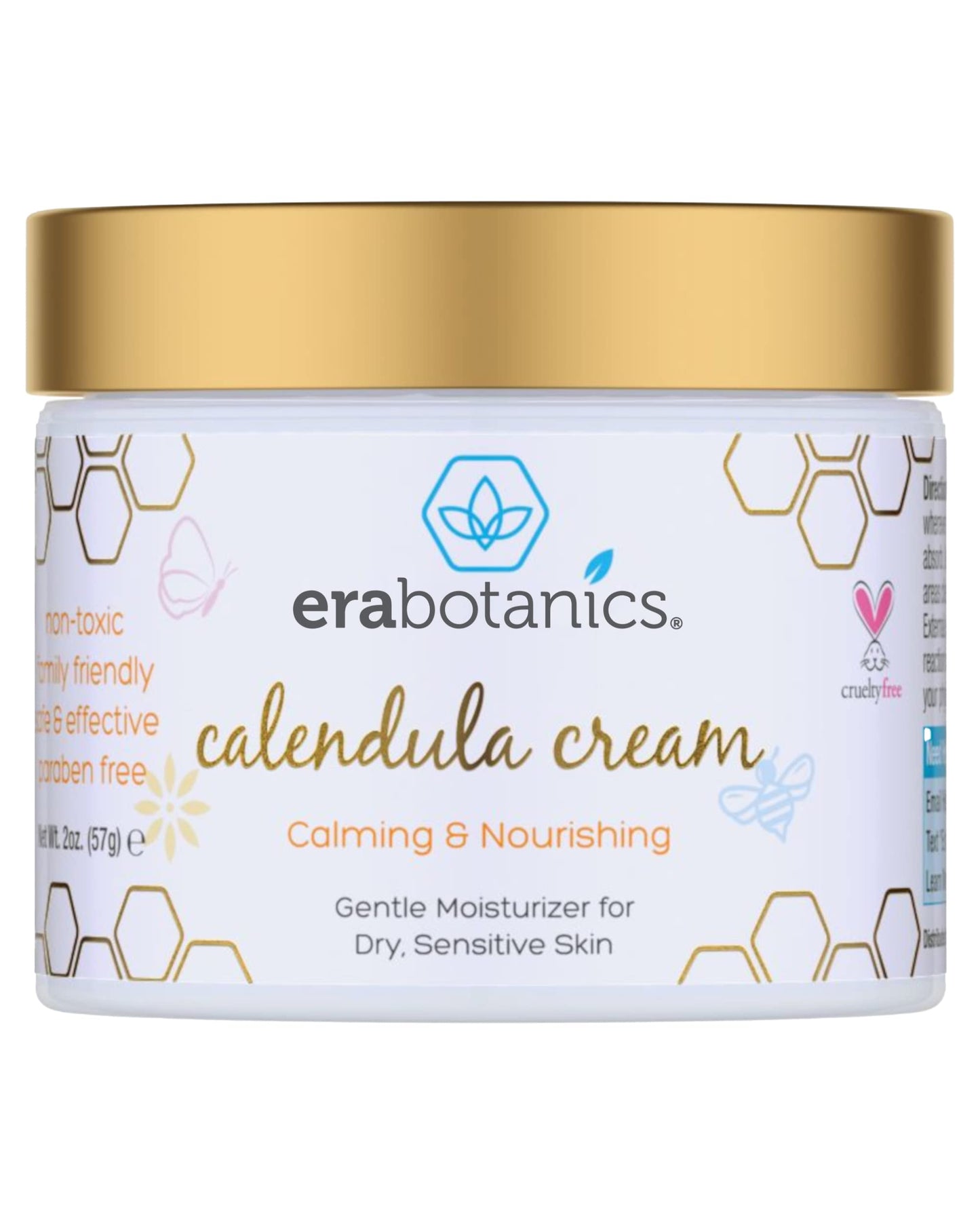 Era Organics Calendula Cream for Babies - Soothing & Nourishing Baby Moisturizer with Cocoa Butter, Rosemary & More - Face & Bod