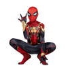 Marvel Integrated Spider-Man Official Youth Deluxe Zentai Costume - Stretch Spandex With Hidden Zippers And Wrist Slits (Xs) Mul
