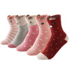 Sunbve 5 Pack Toddler Girls Adorable Animals Soft Cotton Dress Socks
