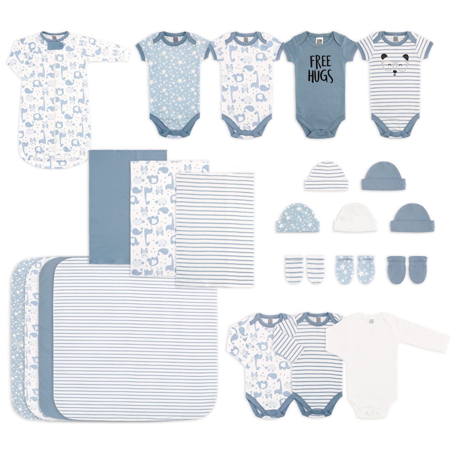 The Peanutshell 23 Piece Newborn Clothes Set For Baby Boys Layette Gift Set