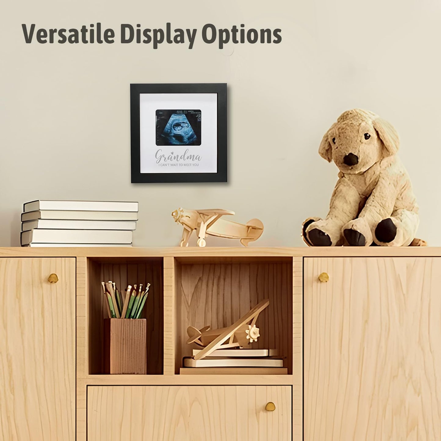 Hamuiers Love At First Sight Ultrasound Picture Frames, Sonogram Picture Frame, Pregnancy Announcement For Grandparents, Baby An