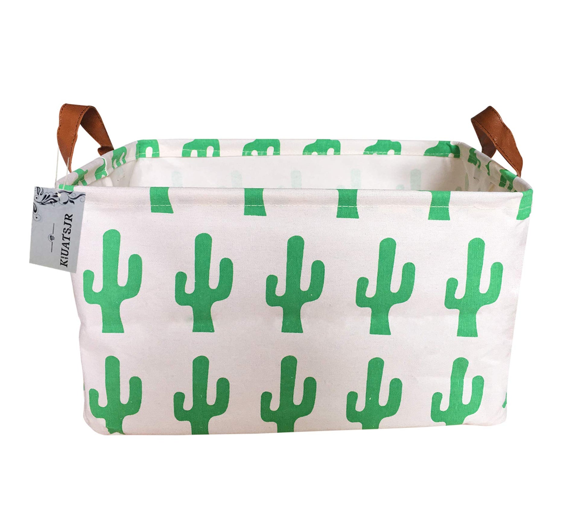 Square Canvas Toy Storage Bins Basket With Handle Collapsible Toy Organizer For Nursery Storage, Kid'S Toy & Laundry, Gift Baske