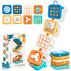 Montessori Toys for Baby 6-12 Months: Sensory Activity Cube with Fine Motor Skills - Travel Busy Board Busy Cube Gifts for 1 Yea