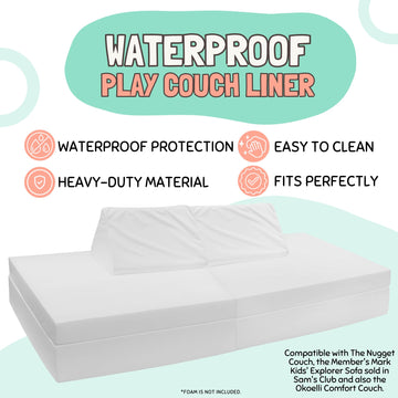 Couch Swag Waterproof Kids Play Couch Protective Liner Cover - Spill Proof Material For Protection For Your Childrens Play Couch