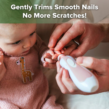 Haakaa Baby Nail Trimmer Electric Safe Baby Nail Clippers Baby Nail File Kit Manicure Set, Trim Polish Grooming Kit For Newborn