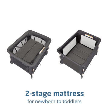 Maxi-Cosi Swift Baby Playpen With Mat, Baby Play Yards, Pack And Play With Bassinet - Portable Playpen For Babies And Toddlers,