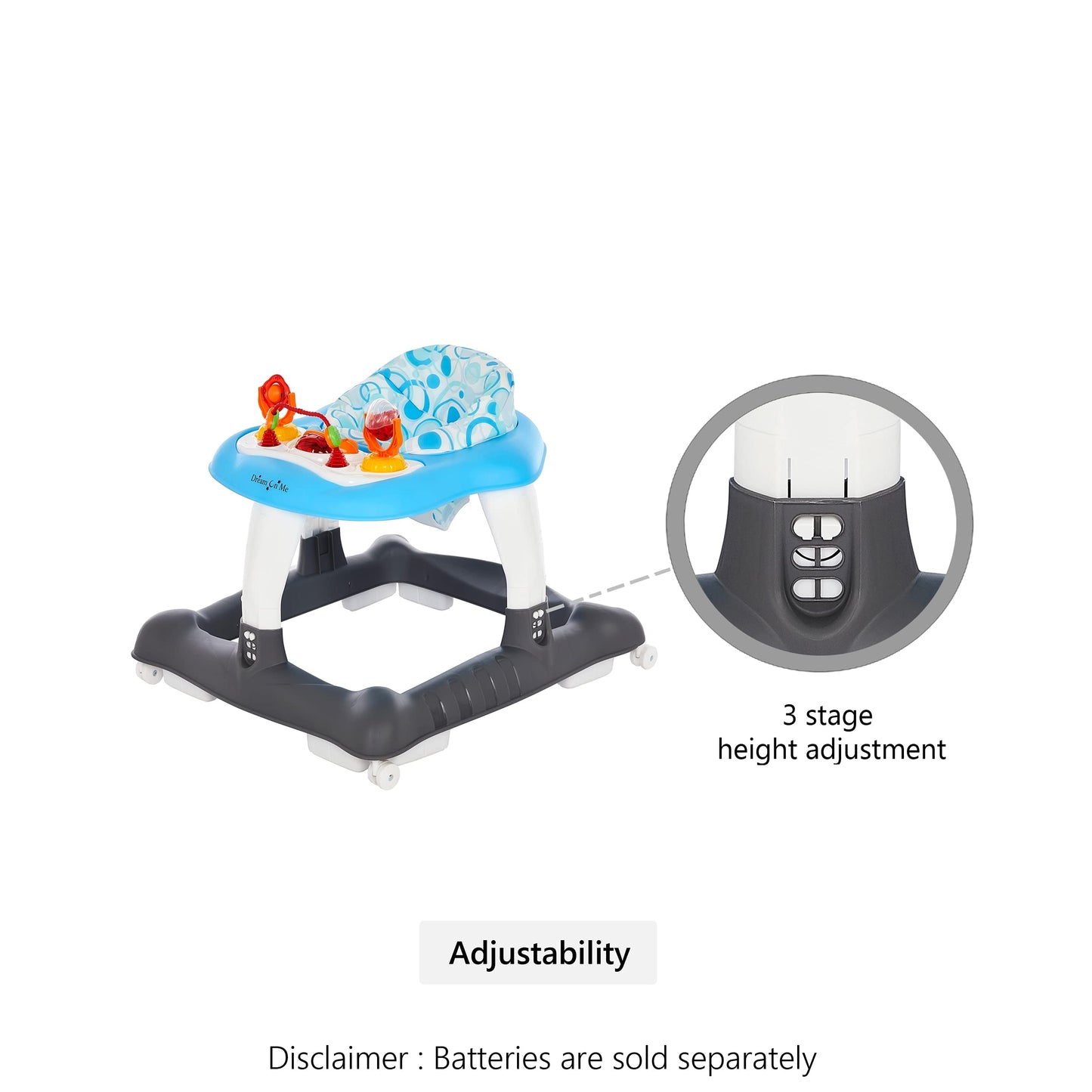 Dream On Me, Explorer Baby Walker, Blue