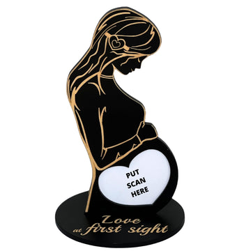 Heart'S Sign Baby Ultrasound Photo Frame - Expecting Mom Gift For Pregnant Friend | Pregnant Wife Gifts From Husband | Sonogram