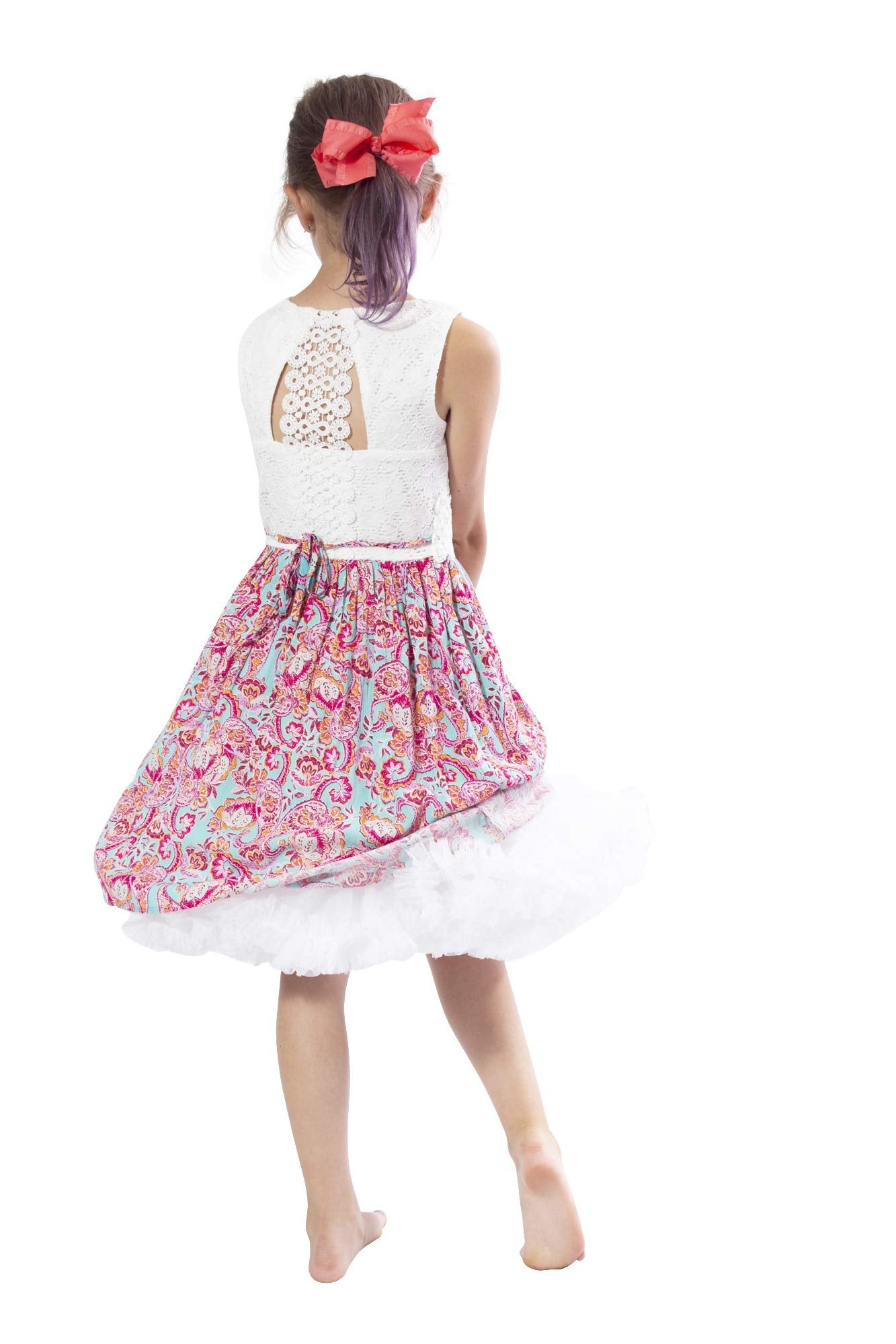 Girls Luxury Petticoat, Poodle Skirt Costume, Crinoline Underskirt, Malco Modes, Xs, White