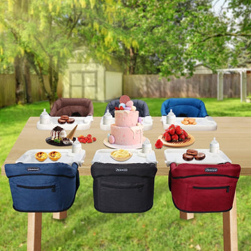 Hook On High Chair, Jozzve Clip On High Chair With Removable Dining Tray For Babies And Toddlers, Fold-Flat Storage Portable Bab