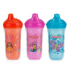 Nuby,Plastic Insulated No Spill Easy Sip Cup With Vari-Flo Valve Hard Spout, Girl, 3 Count,9 Ounce