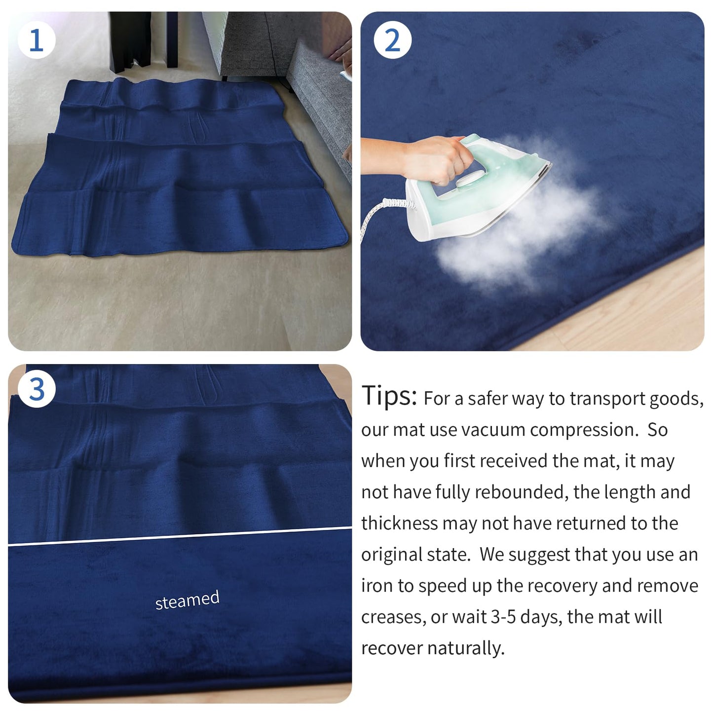 Memory Foam Baby Play Mat For Playpen,Thick&Large Crawling Mat For Floor,Soft Velvet Tummy Time Mat For Kids,Toddlers,Infants,No