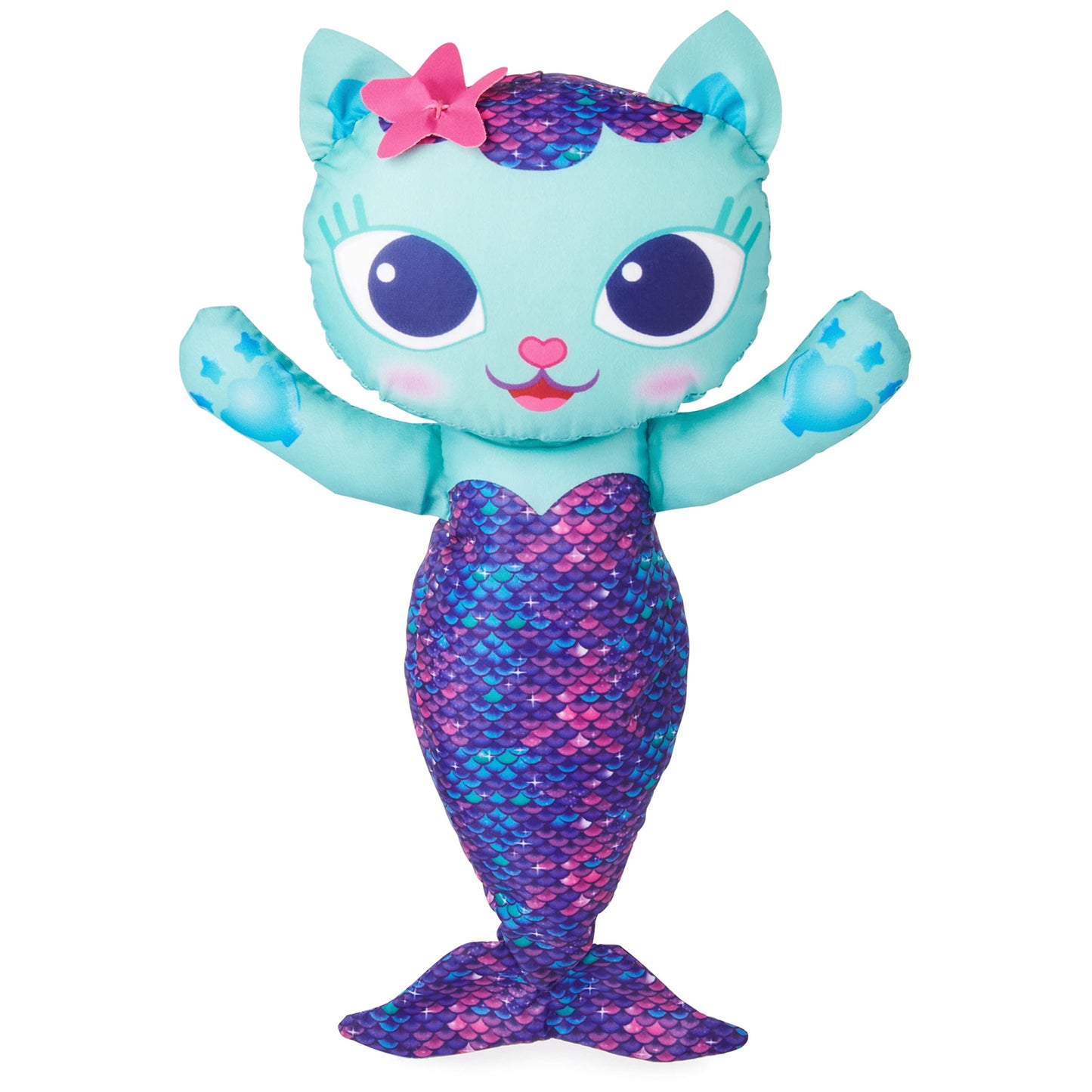 Swimways Gabbys Dollhouse Mercat Swim Huggable, Gabbys Dollhouse Toys, Bath Toys & Beach Toys, Floating Water Stuffed Animal for
